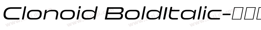 Clonoid BoldItalic字体转换